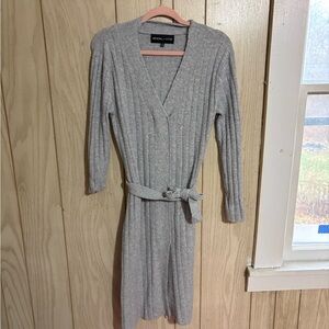 Kendall & Kylie Gray Long Sleeve Dress